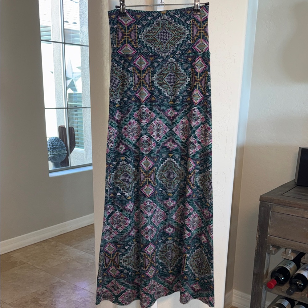Mossimo Supply Co. Multicolor Patterned Maxi Skirt